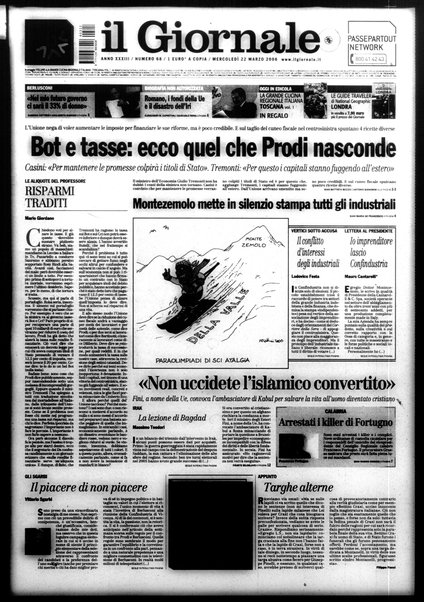 Il giornale : quotidiano del mattino